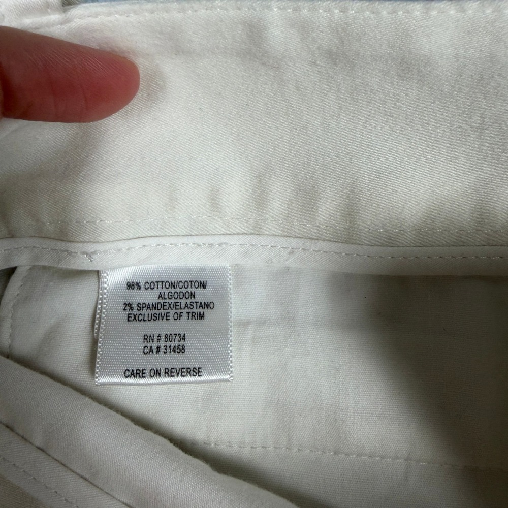BCBGMAXAZRIA Polina Cropped Trousers Winter White Sequin Size 2 Wid Leg Casual - Picture 10 of 12